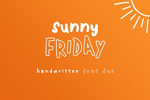 Sunny Friday - Handwritten Font Duo