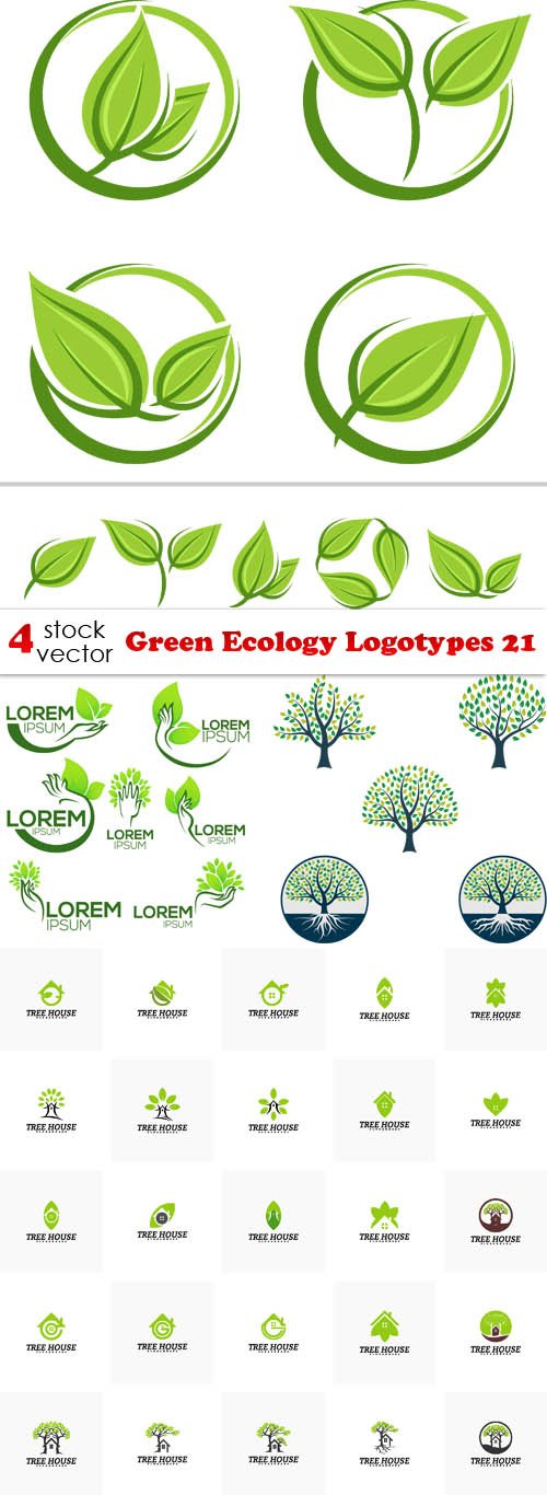 Vectors - Green Ecology Logotypes 21