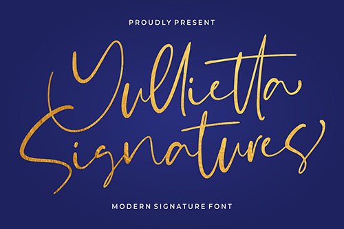 Yullietta - Modern Signature Font