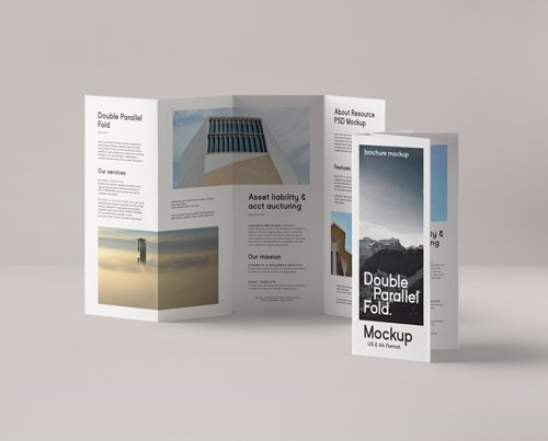 Double Parallel Fold Brochure