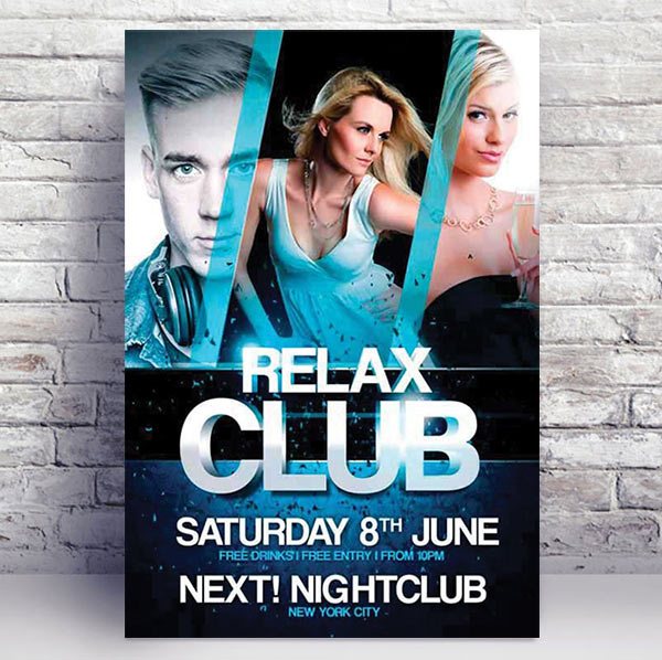 Relax Club - Premium flyer psd template