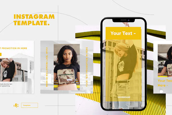 Instagram PSD and PNG Template
