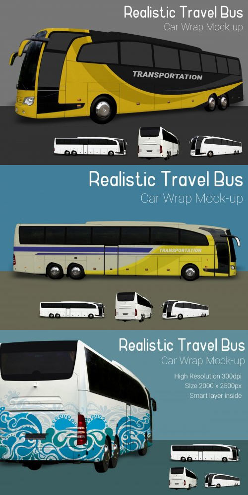 Travel Bus Mock-Up 3882235