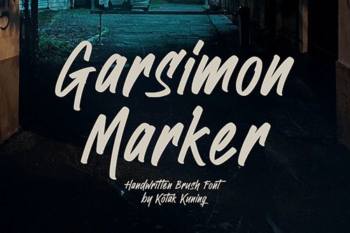 Garsimon Marker - Brush Font