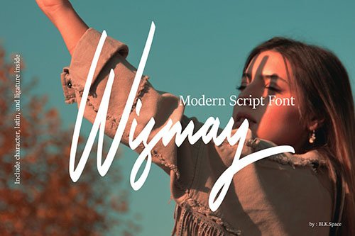 Wismay - Modern Script Font