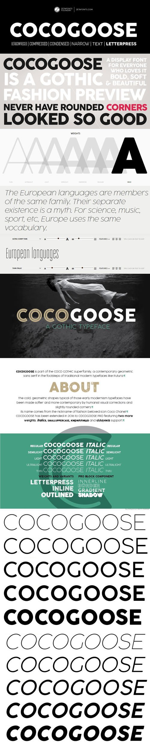 Cocogoose Sans Serif Typeface