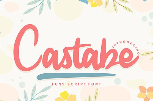 Castabe | Funy Script Font