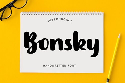 Bonsky Handwritten Font