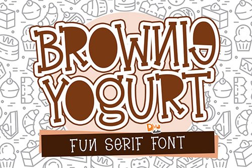 Brownie Yogurt - Fun Serif Font