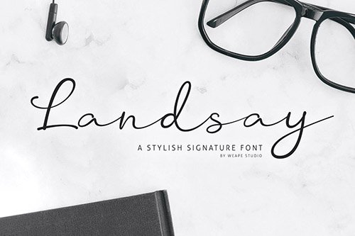 Landsay - Stylish Signature Font