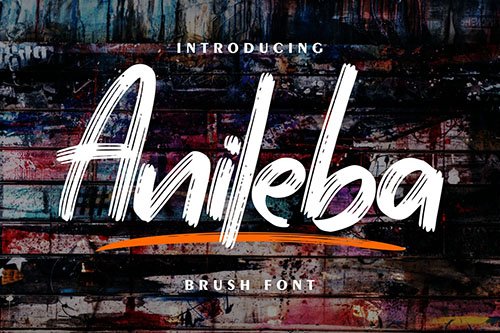 Anileba | Brush Font