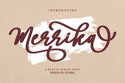 Merrika | A Beauty Script Font