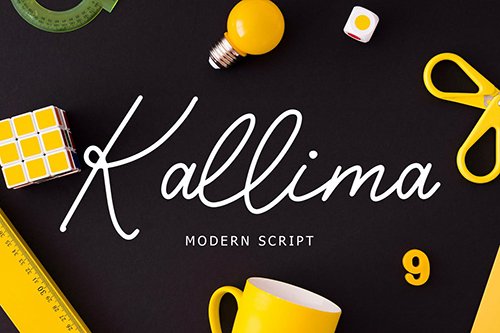 Kallima Modern Monoline Script Font