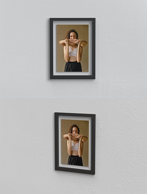 Realistic Fhoto Frame Mockup vol 02