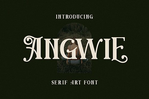 Angwie Serif Art Font