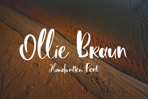 Ollie Braun - Handwritten Font