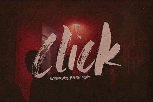 Click Bold Brush Font