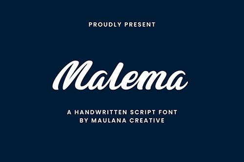 Malema Handwritten Script Font