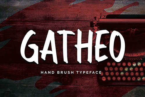 Gatheo - Hand Brush Typeface