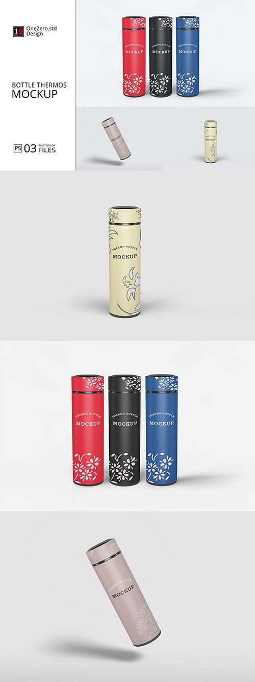 Bottle Thermos Mockup