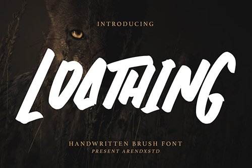Loathing - Brush Font