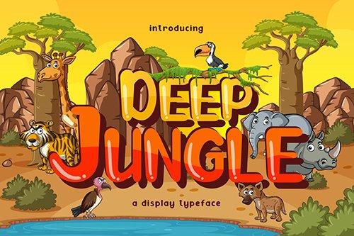Deep Jungle Display Font