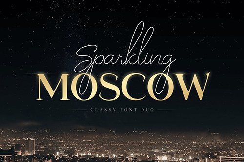 Sparkling Moscow - Classy Font Duo