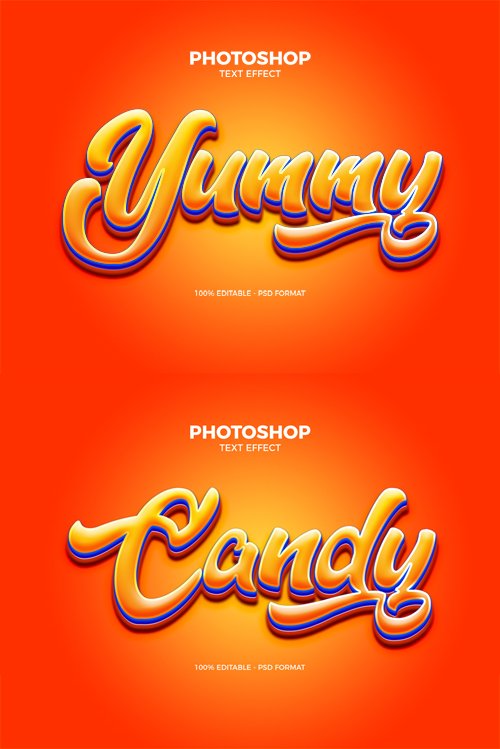 Yummy Text Effect for Photoshop
