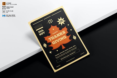 Thanksgiving Flyer Template Vol. 02