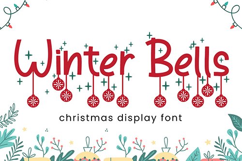 Winter Bells - Christmas Font