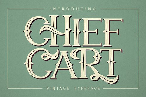 Chief Cart Vintage Typeface
