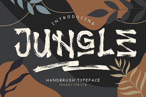 Jungle Handbrush Typeface