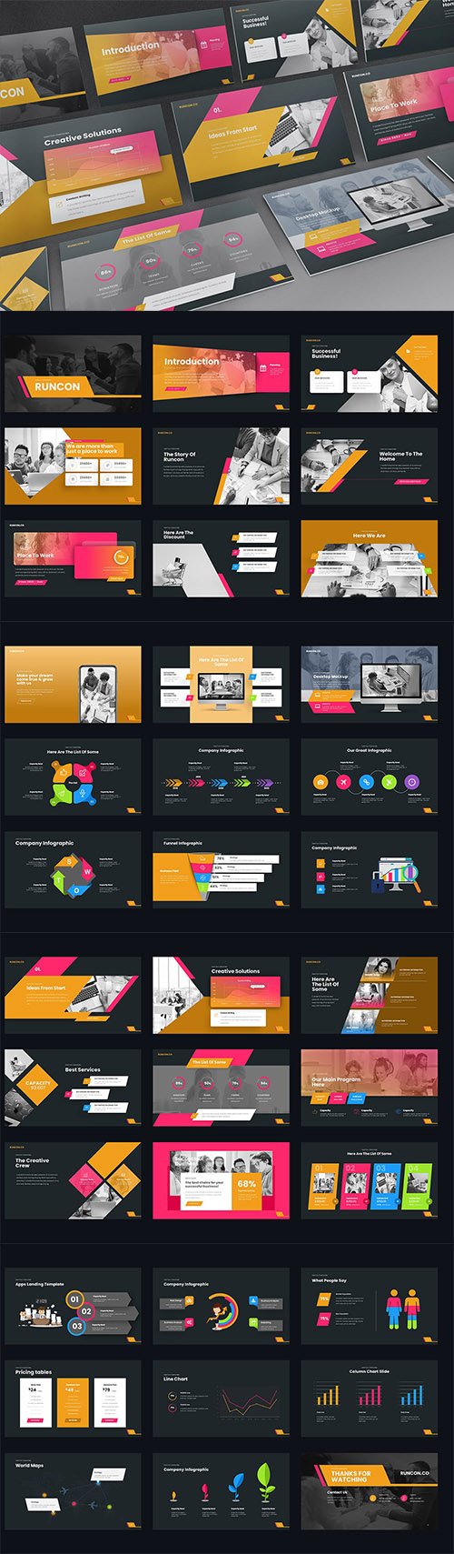 Runcon Powerpoint, Keynote and Google Slides Template