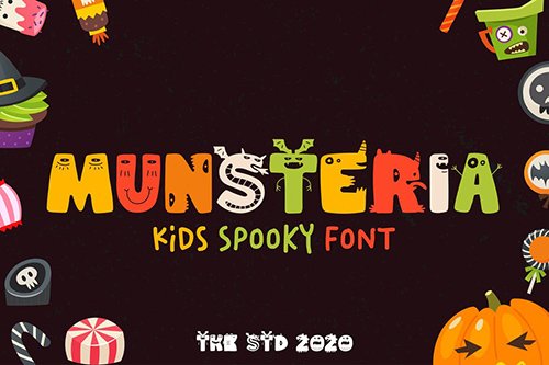 Munsteria - Kids Funny Monster Font