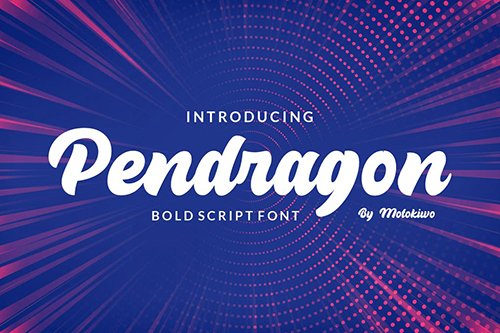 Pendragon - Bold Script Font
