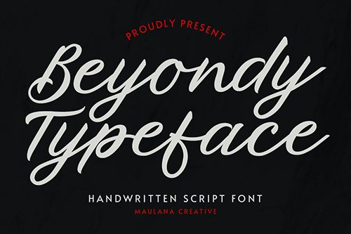 Beyondy Handwritten Script Typeface