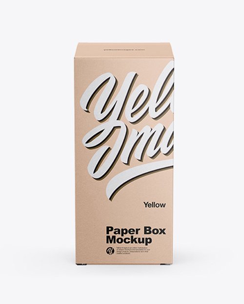 Kraft Paper Box Mockup 50674