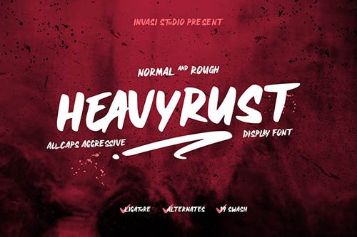 Heavyrust | Display Font