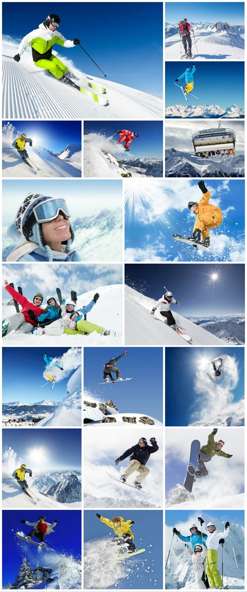 Winter vacation in the mountains stock photo №2