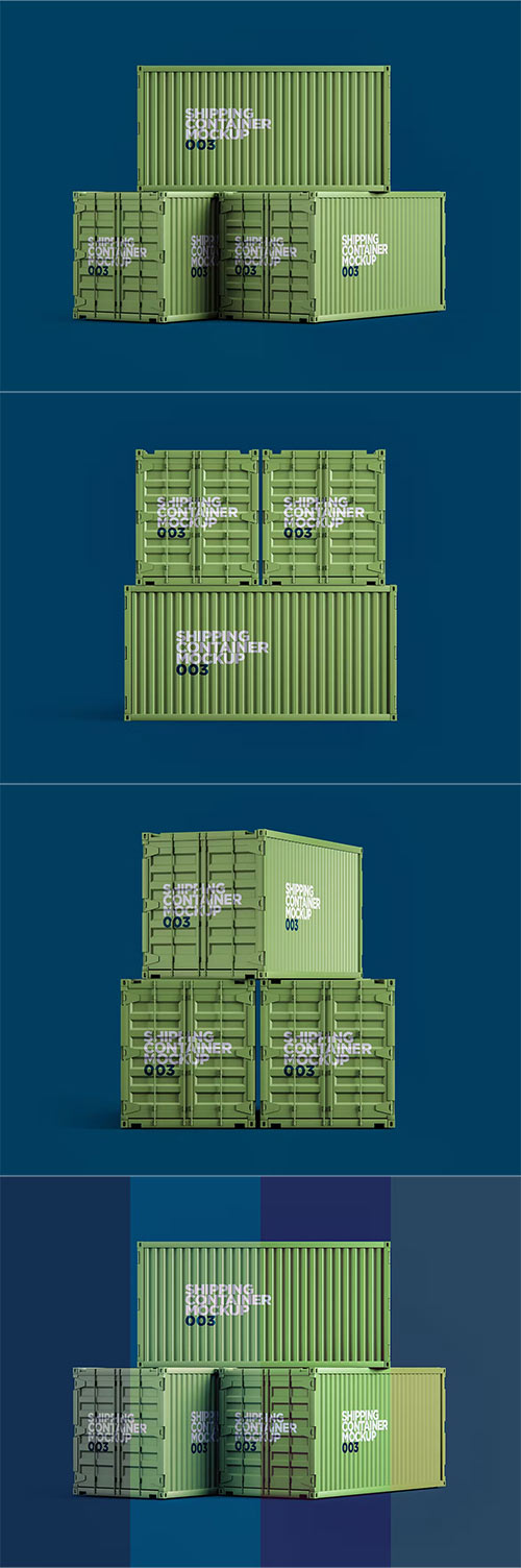 Shipping Container Mockup 003