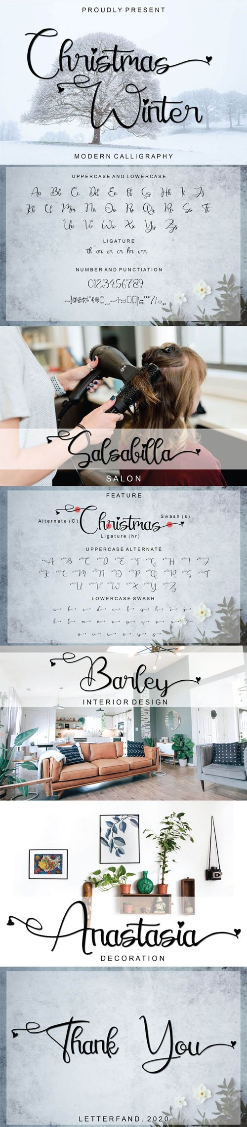 Christmas Winter - Modern Calligraphy Font