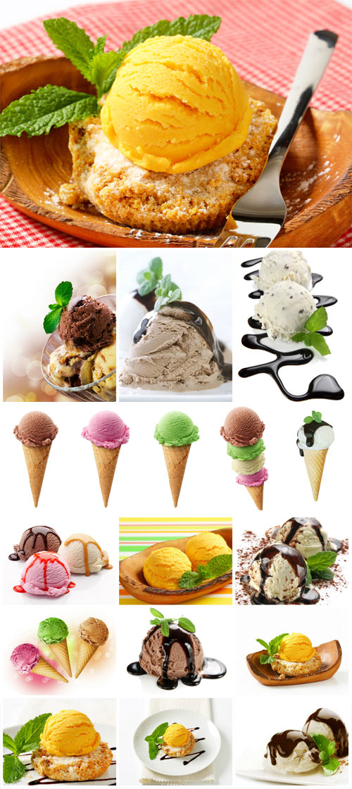 Various ice cream stock photo