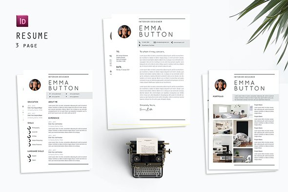 Emma Button Resume Designer
