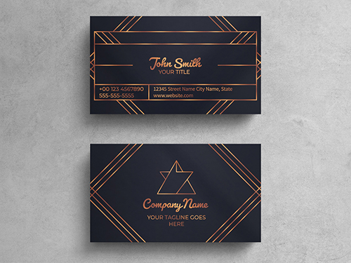Vintage Luxury Business Card Layout