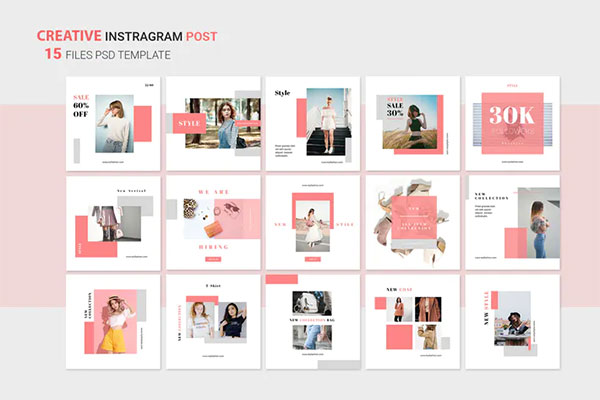 Instagram Shopping Posts PSD
