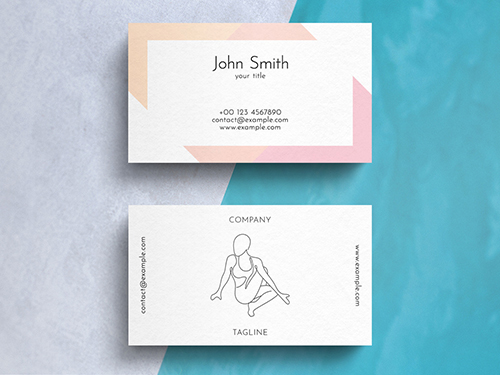 Creative Yoga Business Card Layout