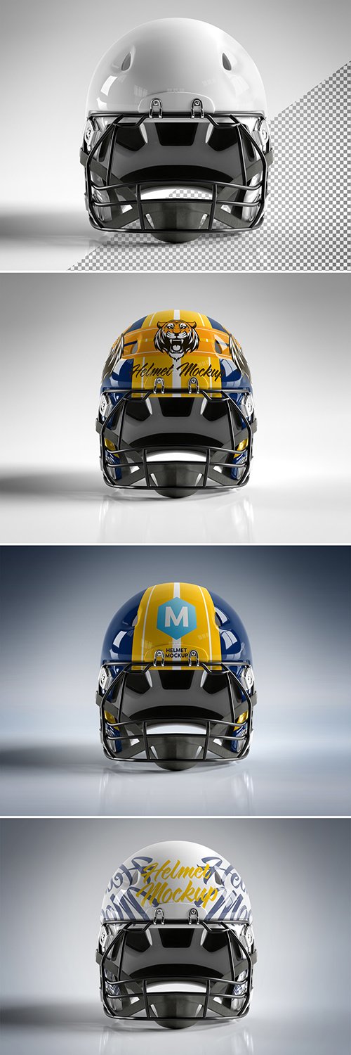 American Football Helmet Mockup