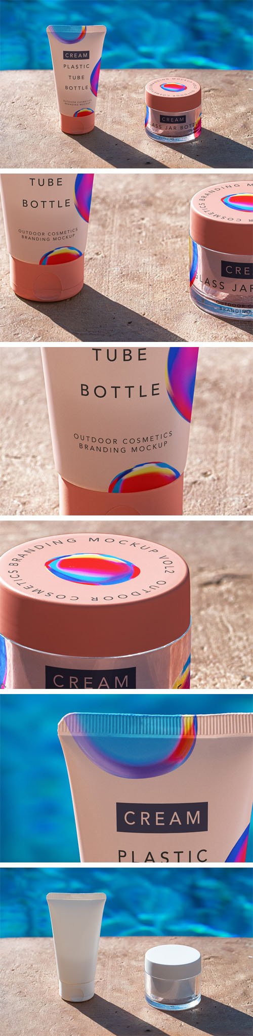 Outdoor Cosmetic PSD Mockup Template