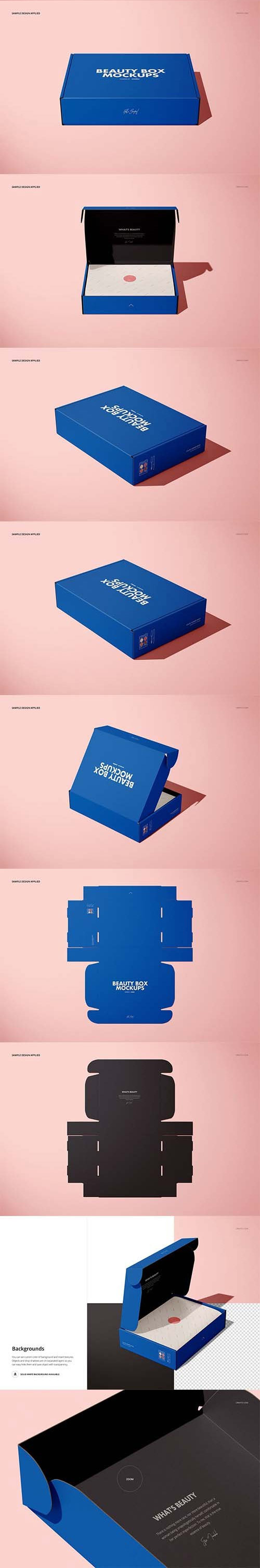 Mailing Box 3 Mockup Set 1601398