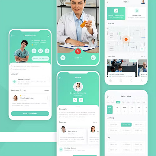 Doctor Appointment Mobile App UI Kit